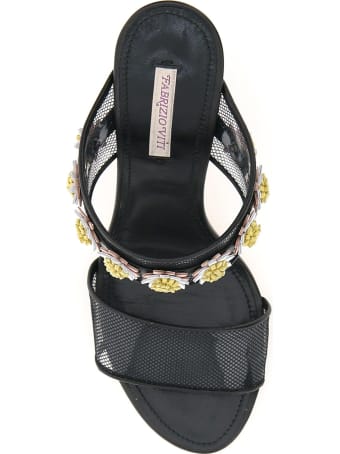 Fabrizio Viti Taylor Leather And Pvc Mules