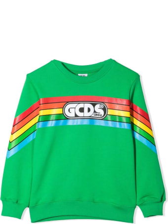 GCDS Green Cotton Sweatshirt