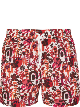 Kiton Red Fantasy Swimsuit
