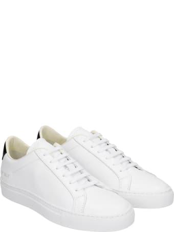 Common Projects Low Sneakers In White Leather