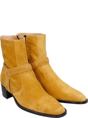 hyusto Steve Ankle Boots In Leather Color Suede