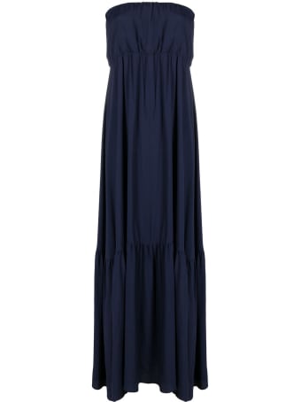 SEMICOUTURE Saint Tropez Blue Long Dress
