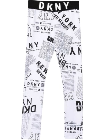 DKNY White Leggings
