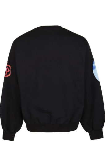GCDS Black Cotton Sweatshirt