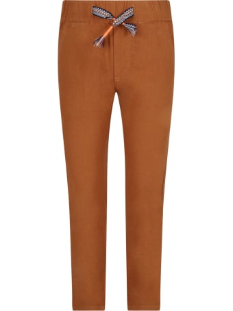 Billybandit Camel Pants For Boy With Iconic Patch