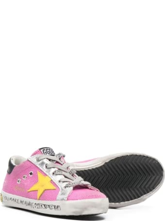 Golden Goose Pink Yellow Star Sneakers