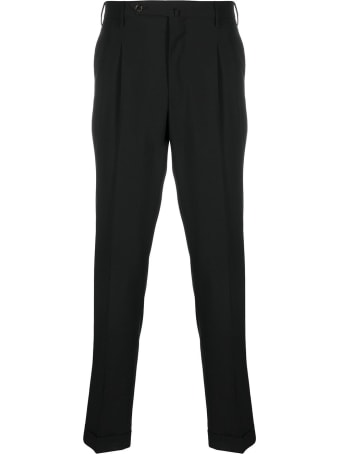 PT01 Black Pants In Wool Blend