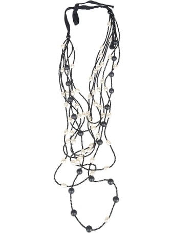 Maria Calderara Bead Embellished Necklace
