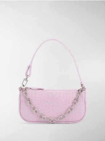 BY FAR Rachel Handbag In Crocodile Print Leather