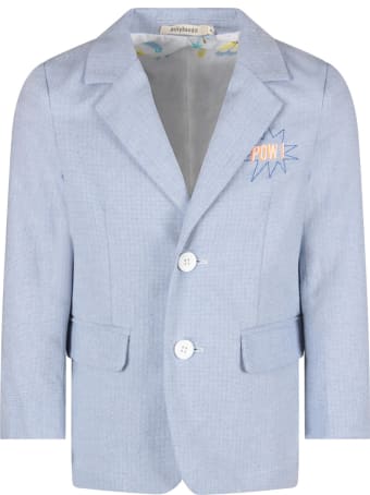 Billybandit Light Blue Jacket For Boy With Writing
