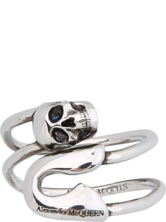 Alexander McQueen Safety Pin Ring