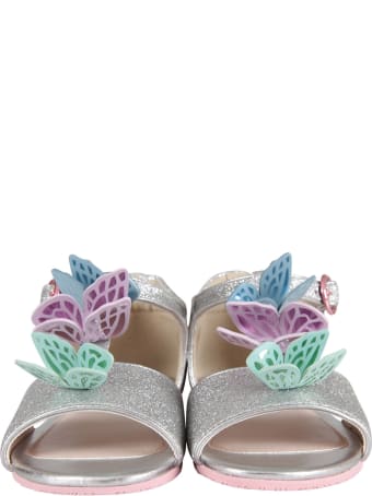 Sophia Webster Mini Silver ''riva Sandal Infant'' Sandals