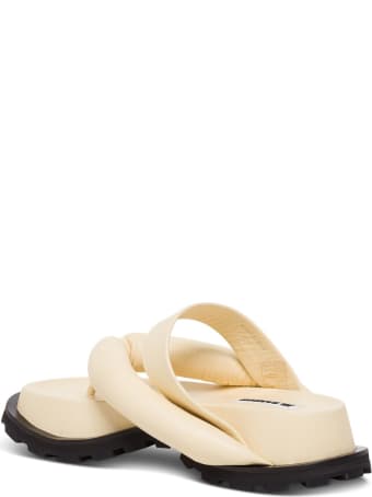 Jil Sander Outdoor Platform Sandals In Nappa Leather