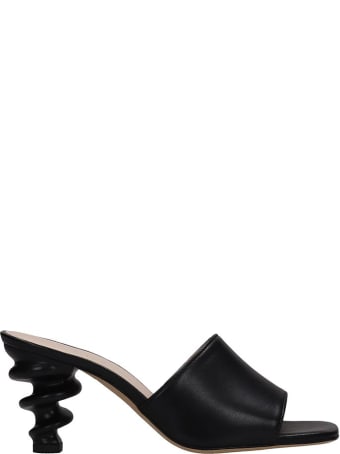 Kalda Nima Sandals In Black Leather