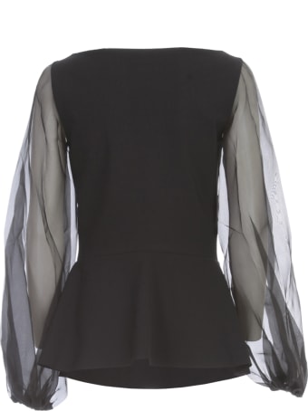 La Petit Robe Di Chiara Boni Top Voille Sleeve