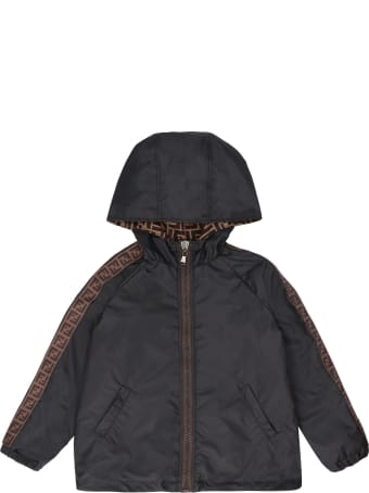 Fendi Reversible Hooded Windbreaker
