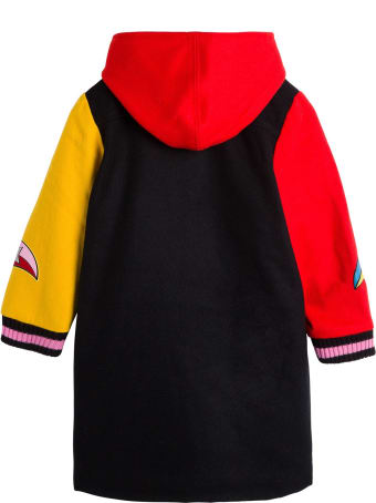 Stella McCartney Kids Color Block Wool Coat
