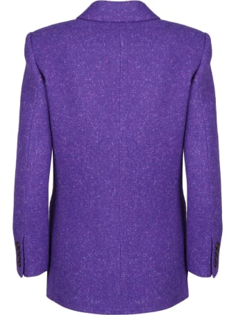 Saint Laurent Square Tweed Blazer