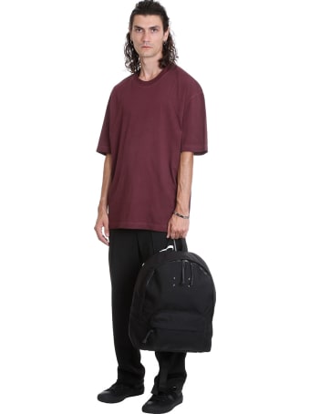 Maison Margiela T-shirt In Bordeaux Cotton