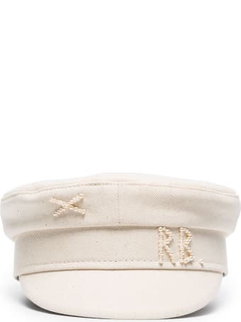 Ruslan Baginskiy Cotton Baker Hat With Pearls Logo