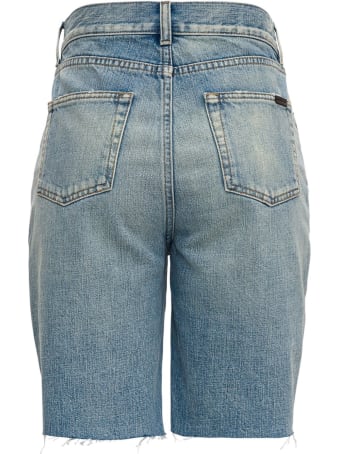 Saint Laurent Denim Straight Bermuda