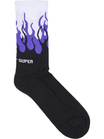 Vision of Super Purple Flame Socks