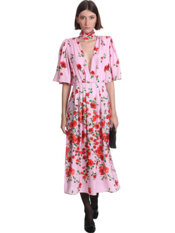 Magda Butrym Dress In Rose-pink Silk