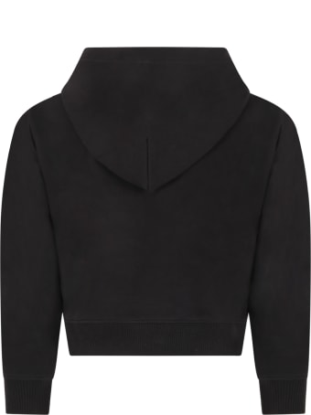 Calvin Klein Black Sweatshirt For Girl With Logo