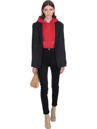 Ami Alexandre Mattiussi Sweatshirt In Red Cotton