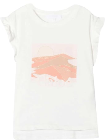Chloé White T-shirt Chloè Kids