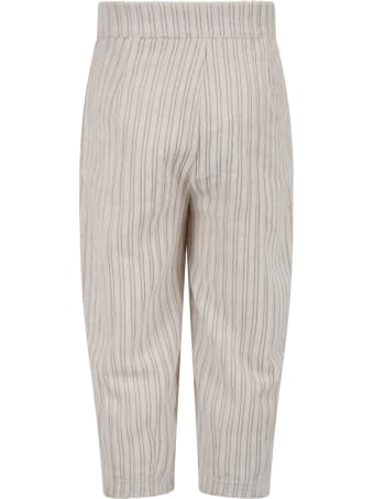 Caffe' d'Orzo Ivory "vera" Trousers For Girl