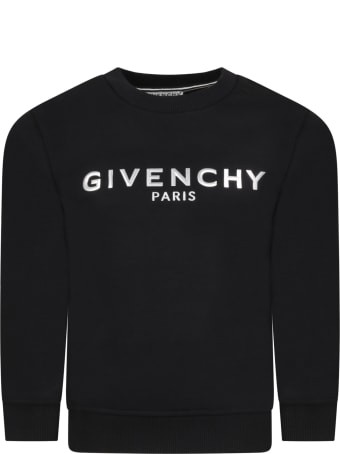 Givenchy Black Sweatshirt For Kids With Logo