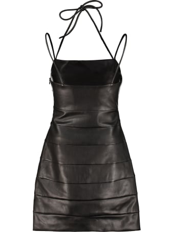 STAUD Buzz Faux Leather Mini-dress