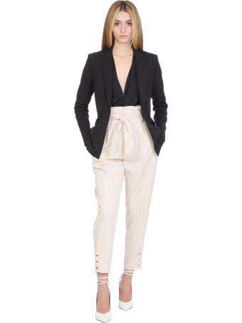 IRO Borcie Pants In Beige Cotton