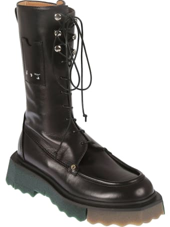 Off-White Sponge Pocket Combat Boots