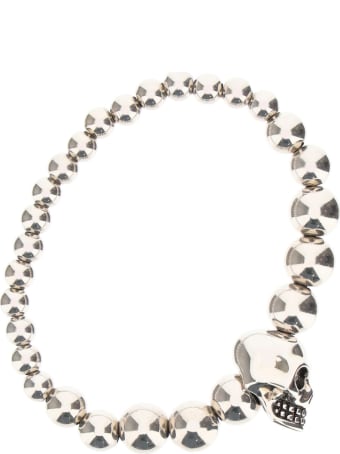 Alexander McQueen Skull Pearl Bracelet