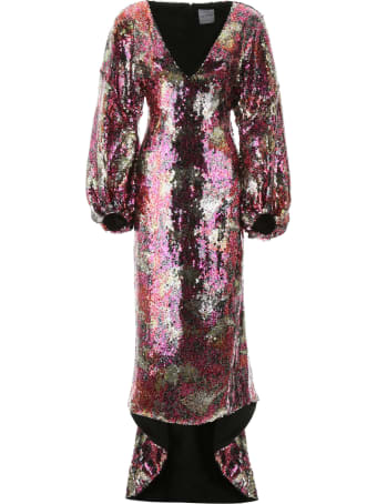 Halpern Long Sequins Dress