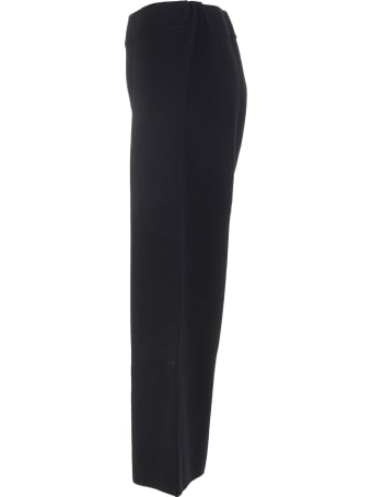 Fedeli Woman Crop Trousers In Black Wool