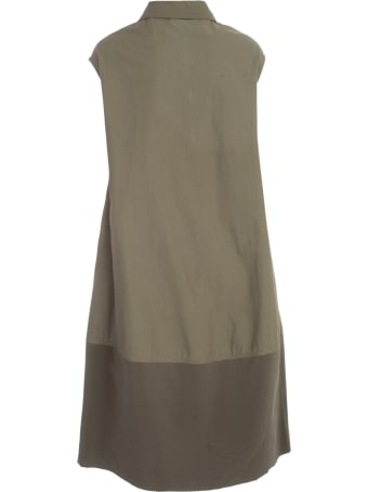 Gentry Down Balloon Sleeves Dress W/georgette