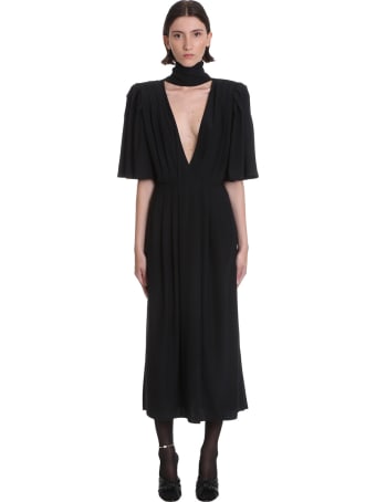 Magda Butrym Dress In Black Silk
