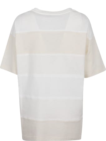 Moncler Genius Logo Patched Stripe T-shirt