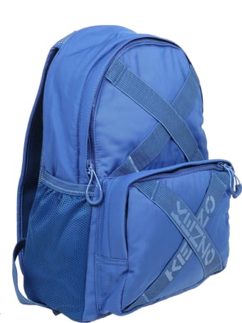 Kenzo Backpack In Cobalt Blue Fabric