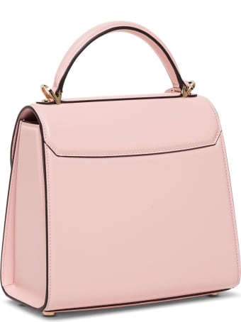 Salvatore Ferragamo Boxyz Handbag In Pink Leather
