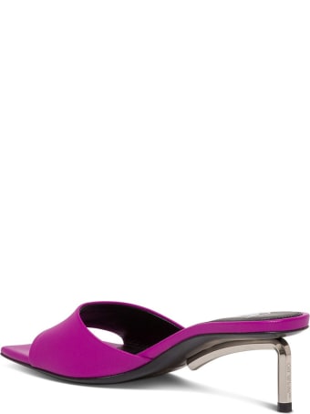 Off-White Square Toe Leather Mules