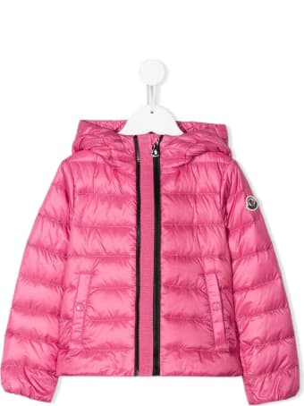 Moncler Glycine Down Jacket In Pink Nylon
