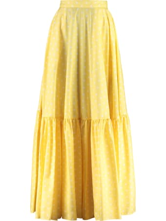 Plan C Polka-dot Cotton Skirt