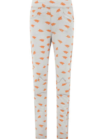 efvva Grey Sweatpant For Kids With Bats
