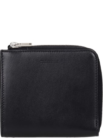 Jil Sander Wallet In Black Leather