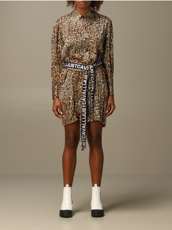 Just Cavalli Dress Just Cavalli Animal Print Chemisier Dress