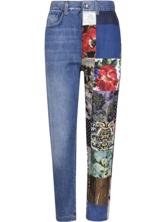 Dolce & Gabbana Multi-patched Denim Jeans